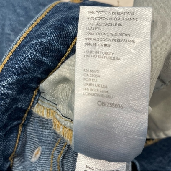 We The Free Lasso High Rise Button Fly Straight Leg Jeans 24 - Picture 9 of 14